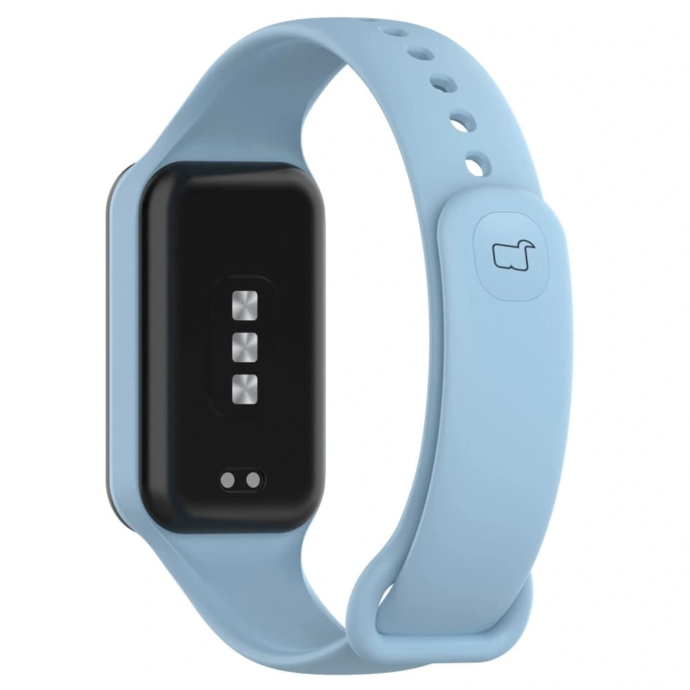 Bizon Strap + Carcasa Ceas Dots Xiaomi Redmi Smart Band 2 / Xiaomi Mi Band 8 Albastru activ - 3