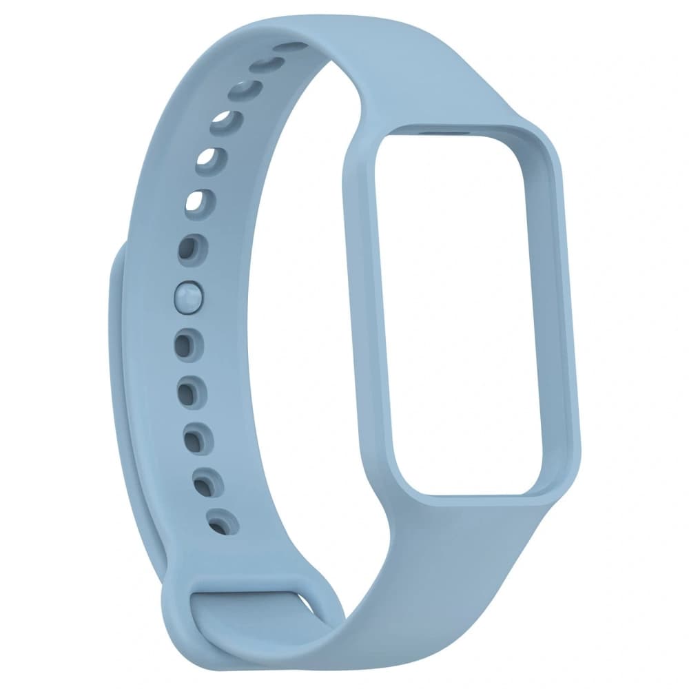 Bizon Strap + Carcasa Ceas Dots Xiaomi Redmi Smart Band 2 / Xiaomi Mi Band 8 Albastru activ - 4