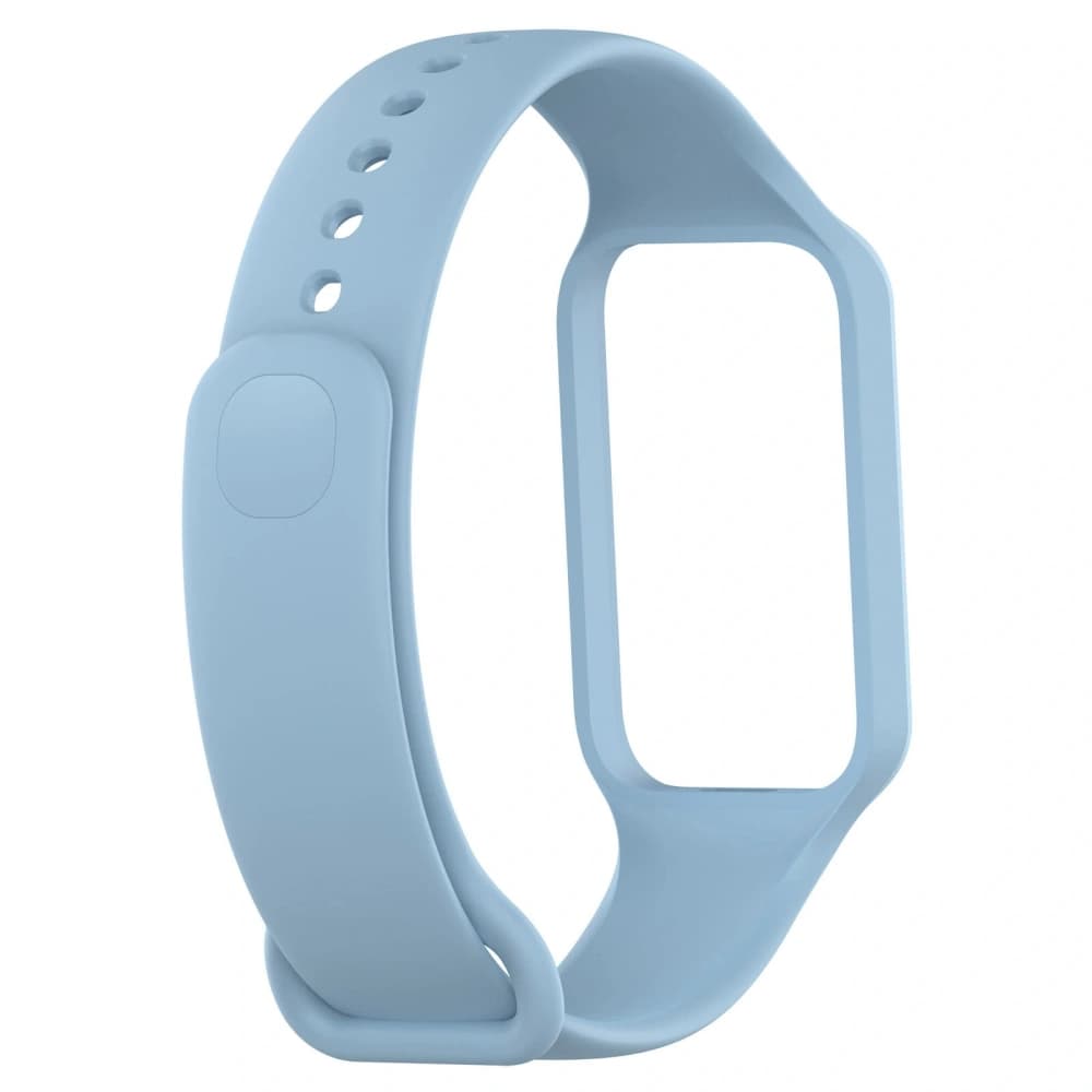 Bizon Strap + Carcasa Ceas Dots Xiaomi Redmi Smart Band 2 / Xiaomi Mi Band 8 Albastru activ - 5