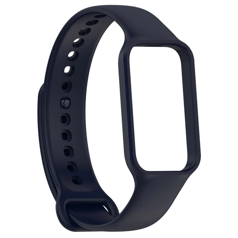 Bizon Strap + Case Watch Dots Xiaomi Redmi Smart Band 2 / Xiaomi Mi Band 8 Active albastru marin - 4
