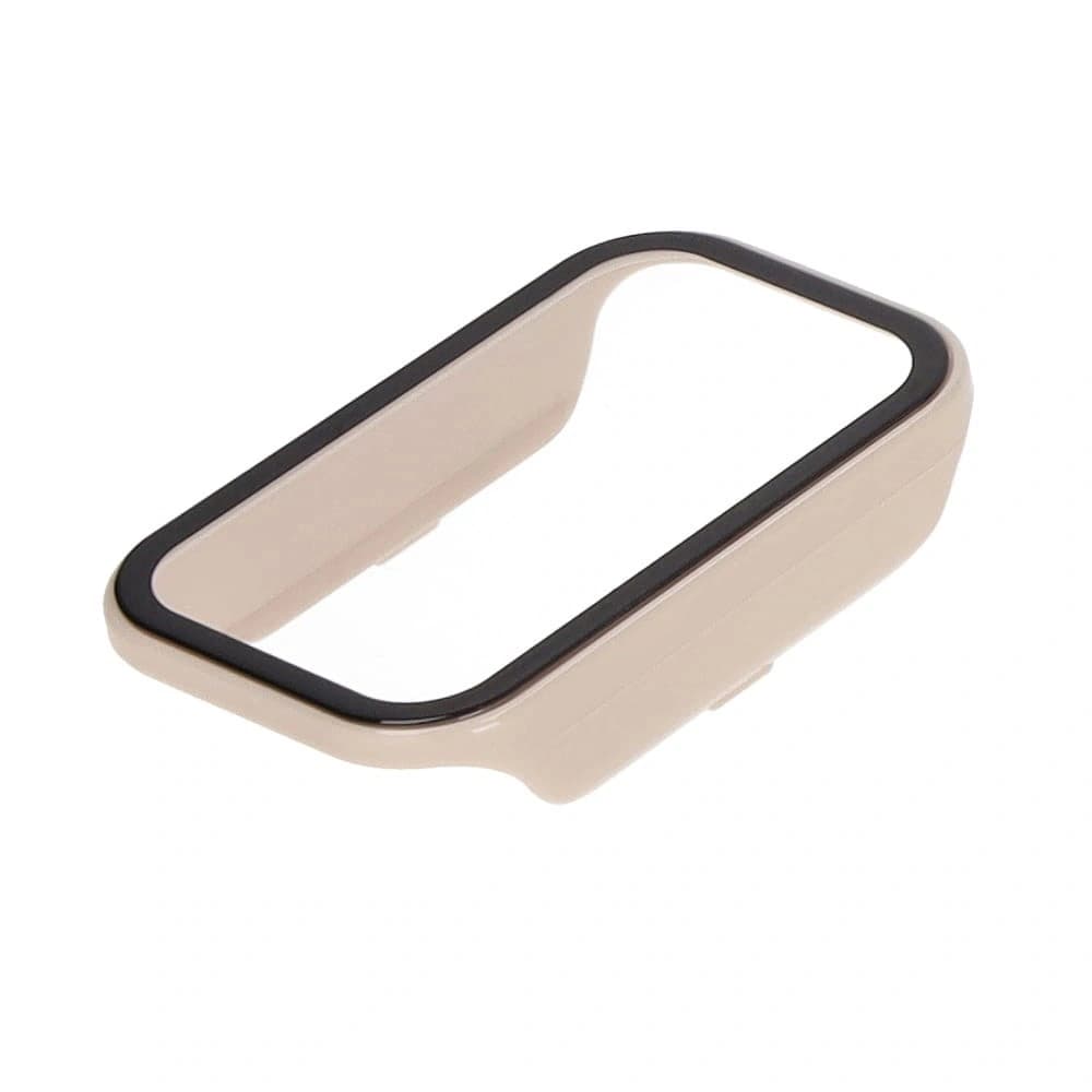 Set de Carcasă + Sticlă Bizon Xiaomi Redmi Smart Band 2 / Xiaomi Mi Band 8 Active bej - 2