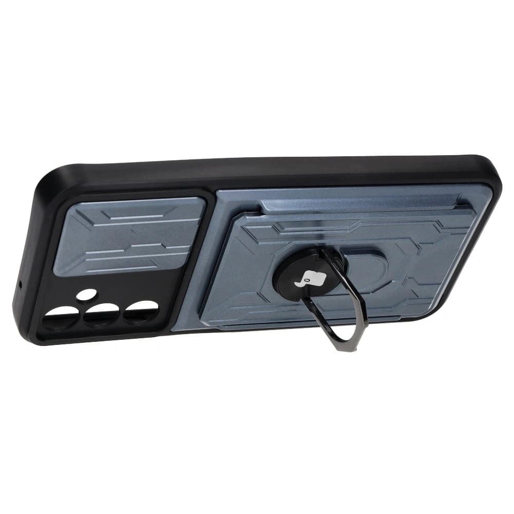 Bizon Case Camshield Card Slot Ring Samsung Galaxy A14 4G/5G gri - 4