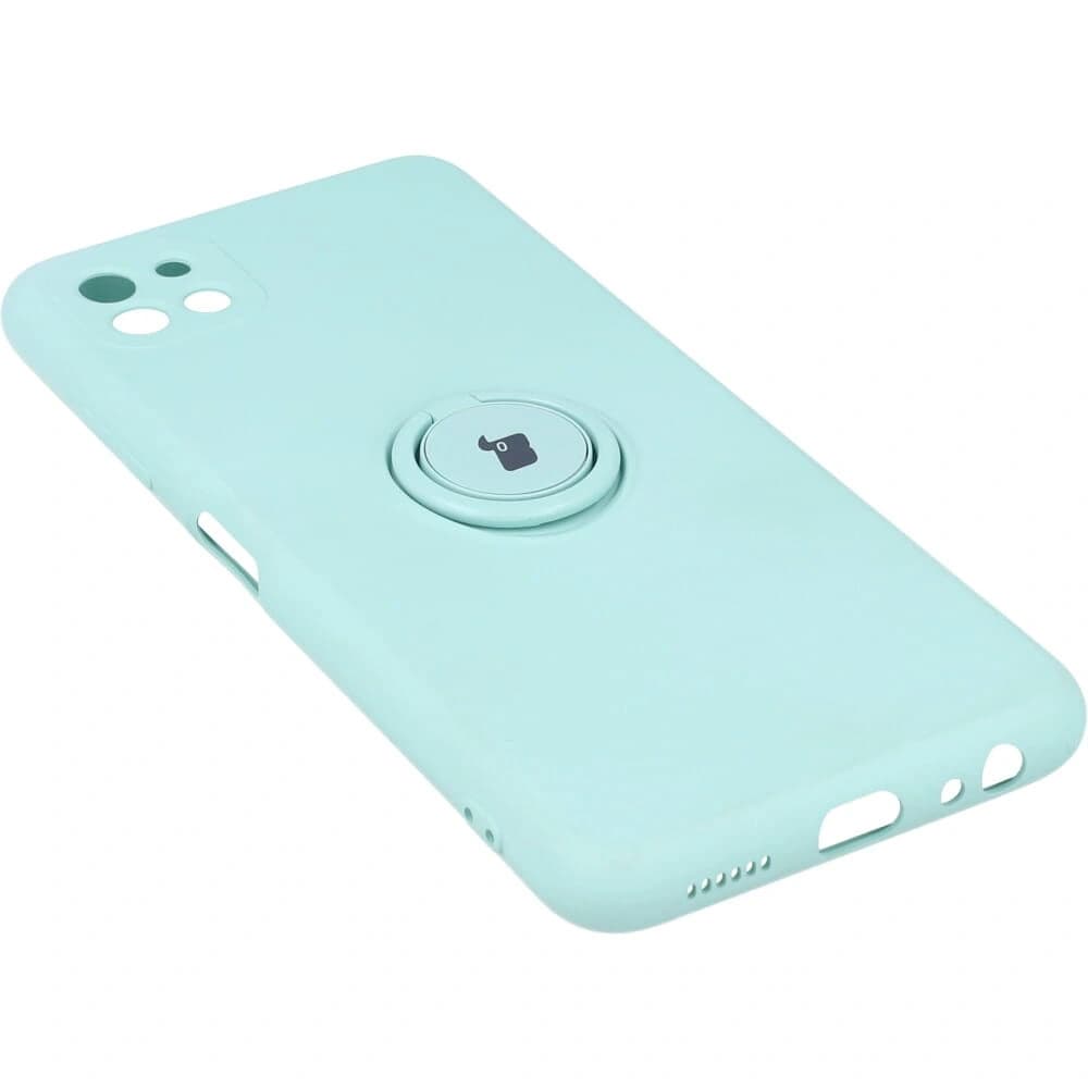 Caz de silicon Bizon Ring Samsung Galaxy A22 5G turcoaz - 2