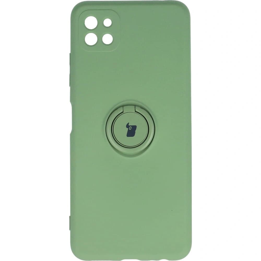 Bizon Case Silicone Ring Samsung Galaxy A22 5G verde deschis