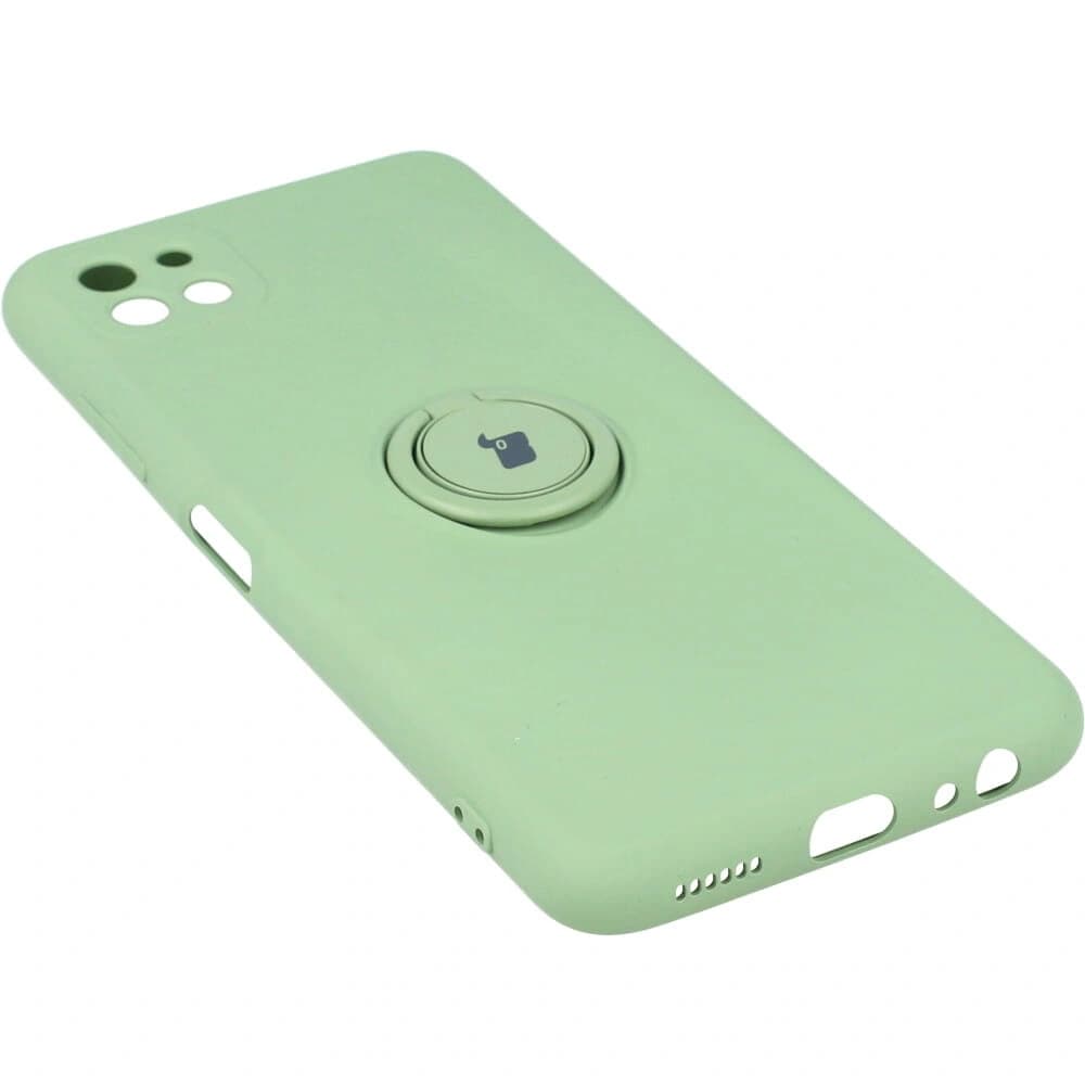Bizon Case Silicone Ring Samsung Galaxy A22 5G verde deschis - 3