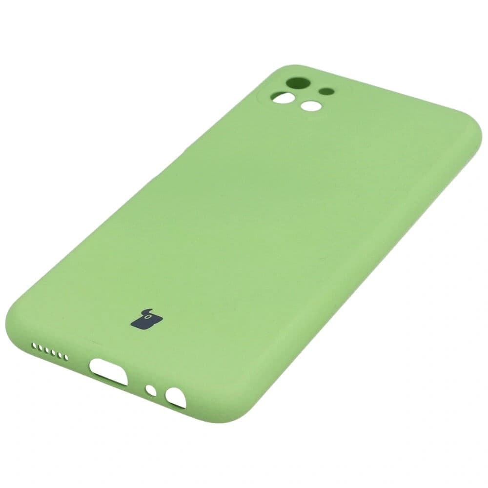 Caz de silicone Bizon Samsung Galaxy A22 5G verde deschis - 2