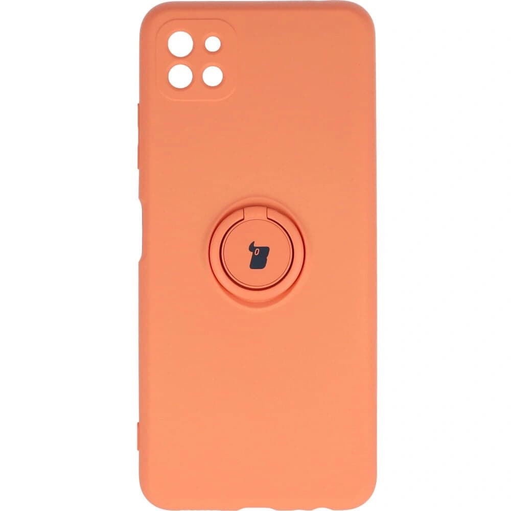 Bizon Case Inel din Silicon Samsung Galaxy A22 5G portocalie