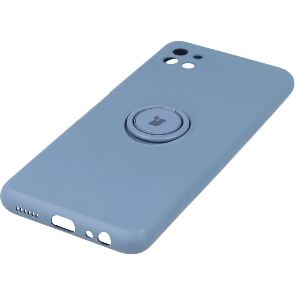 Caz Bizon Inel din Silicon Samsung Galaxy A22 5G gri - 2