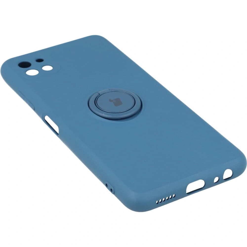 Bizon Case Inel din Silicon Samsung Galaxy A22 5G albastru închis - 3