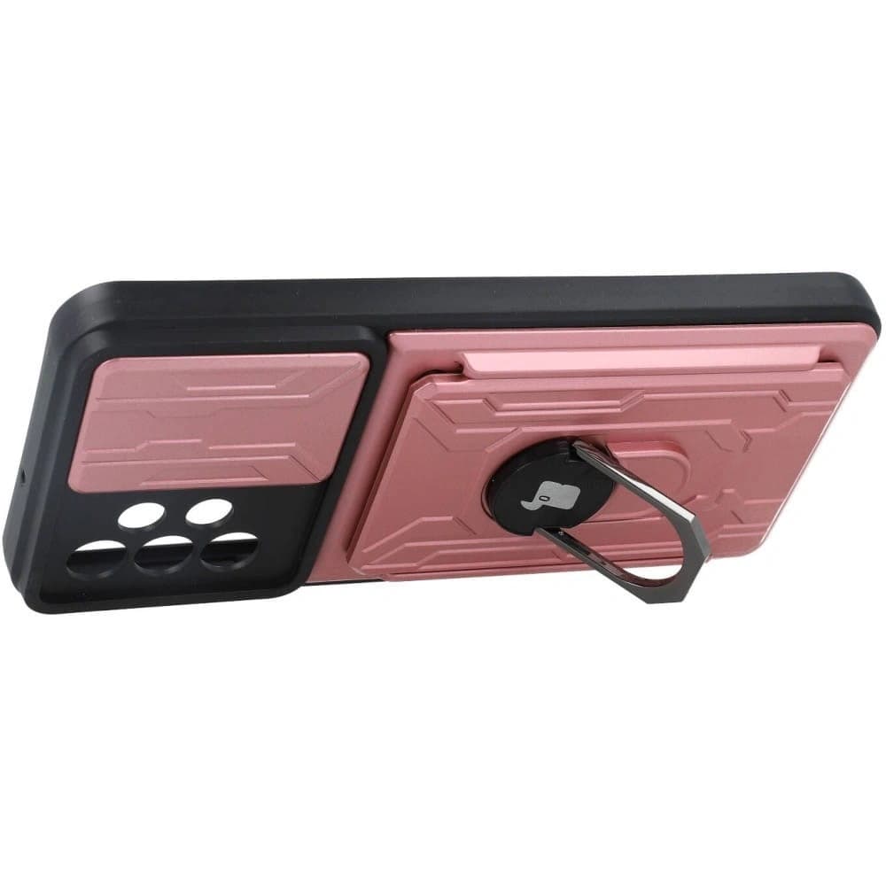 Bizon Case Camshield Card Slot Ring Samsung Galaxy A23 5G / 4G roz deschis - 3