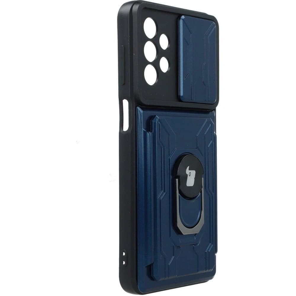 Bizon Case Camshield Card Slot Ring Samsung Galaxy A23 5G / 4G albastru marin - 2