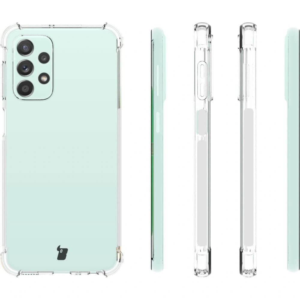 Bizon Case Clear Pack tok + 2x kijelző üveg + lencse üveg Samsung Galaxy A23 5G/4G átlátszó - 4