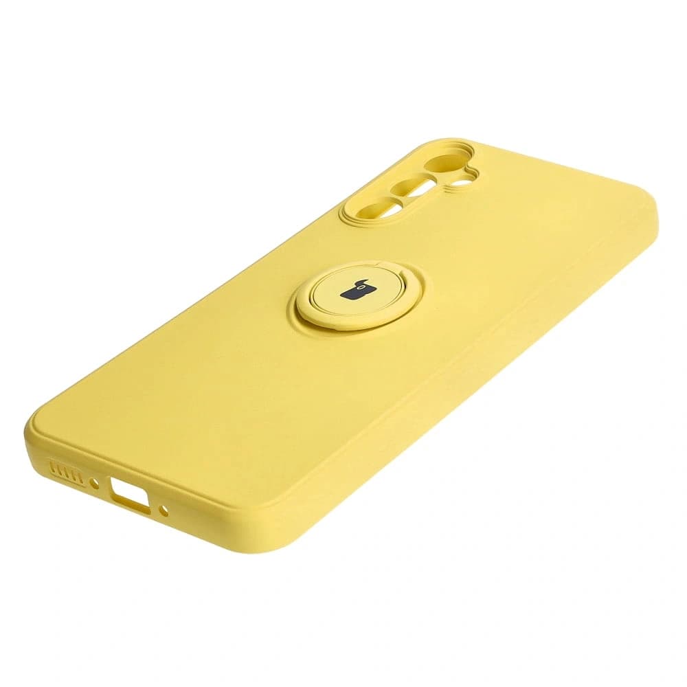 Bizon Case Silikonring Sq für Samsung Galaxy A34 5G gelb - 2