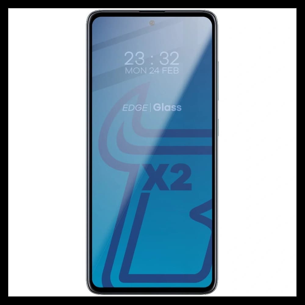 Bizon Glass Edge 2x gehärtetes Glas + Linsenschutz Samsung Galaxy A51 schwarz - 3