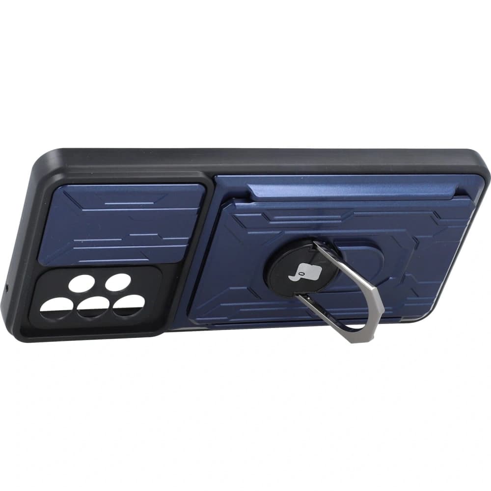 Bizon Case Camshield Card Slot Ring Samsung Galaxy A52s 5G A52 4G/5G navy blue - 4
