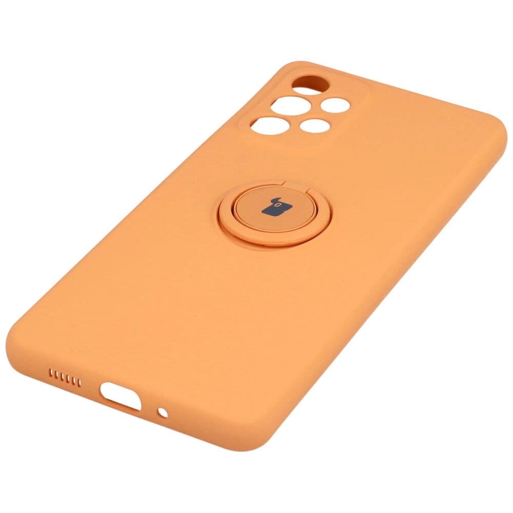 Etui Bizon Case Silicone Ring do Samsung Galaxy A73 5G oranžové - 2