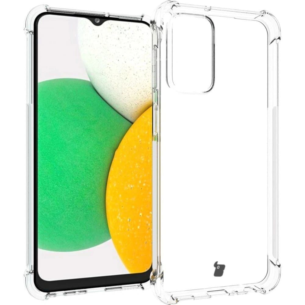 Bizon Case Clear Pack carcasă + 2x sticlă de protecție + sticlă pentru lentile Samsung Galaxy M13 / M23 5G clar - 3