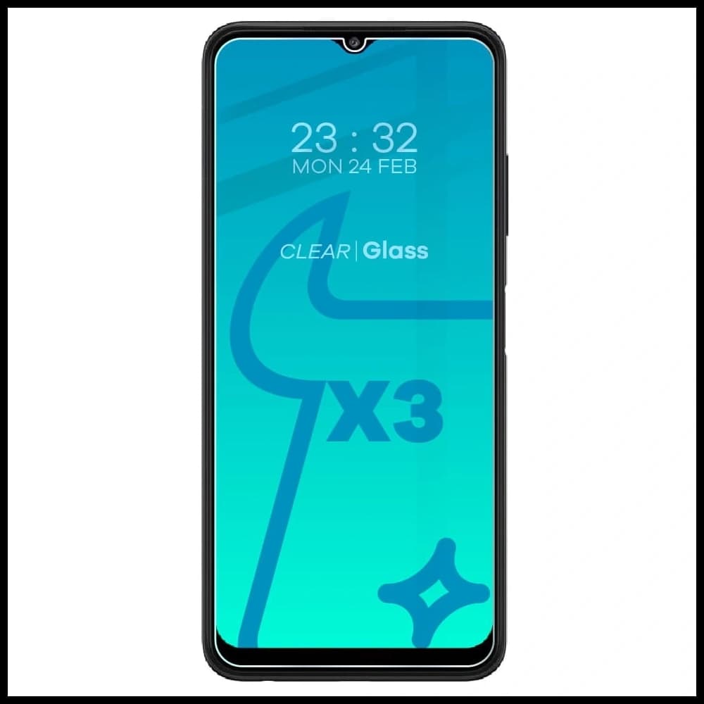 Bizon Glass Clear 3x sticlă temperată + sticlă lentilă Samsung Galaxy A22 4G / M22 - 3