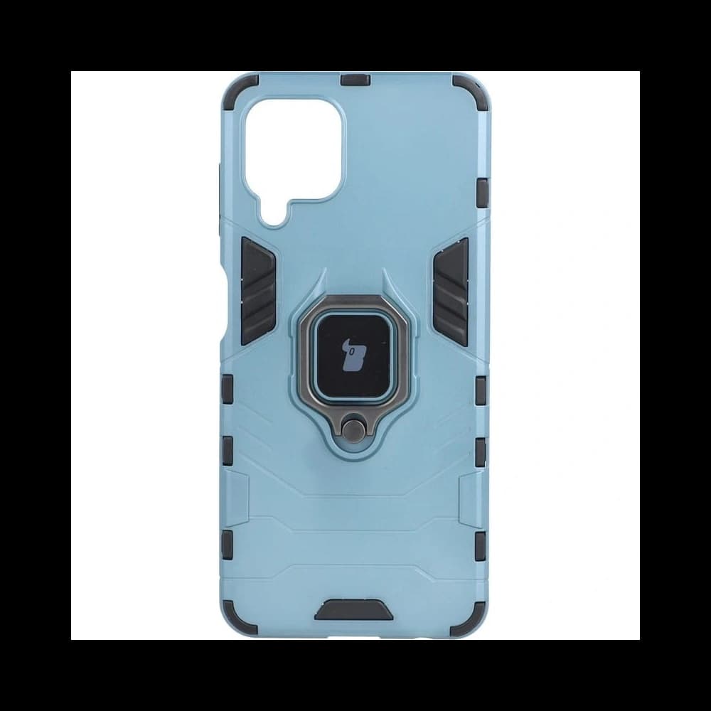 Bizon Caz Armură Inel Samsung Galaxy A22 4G / M22 albastru