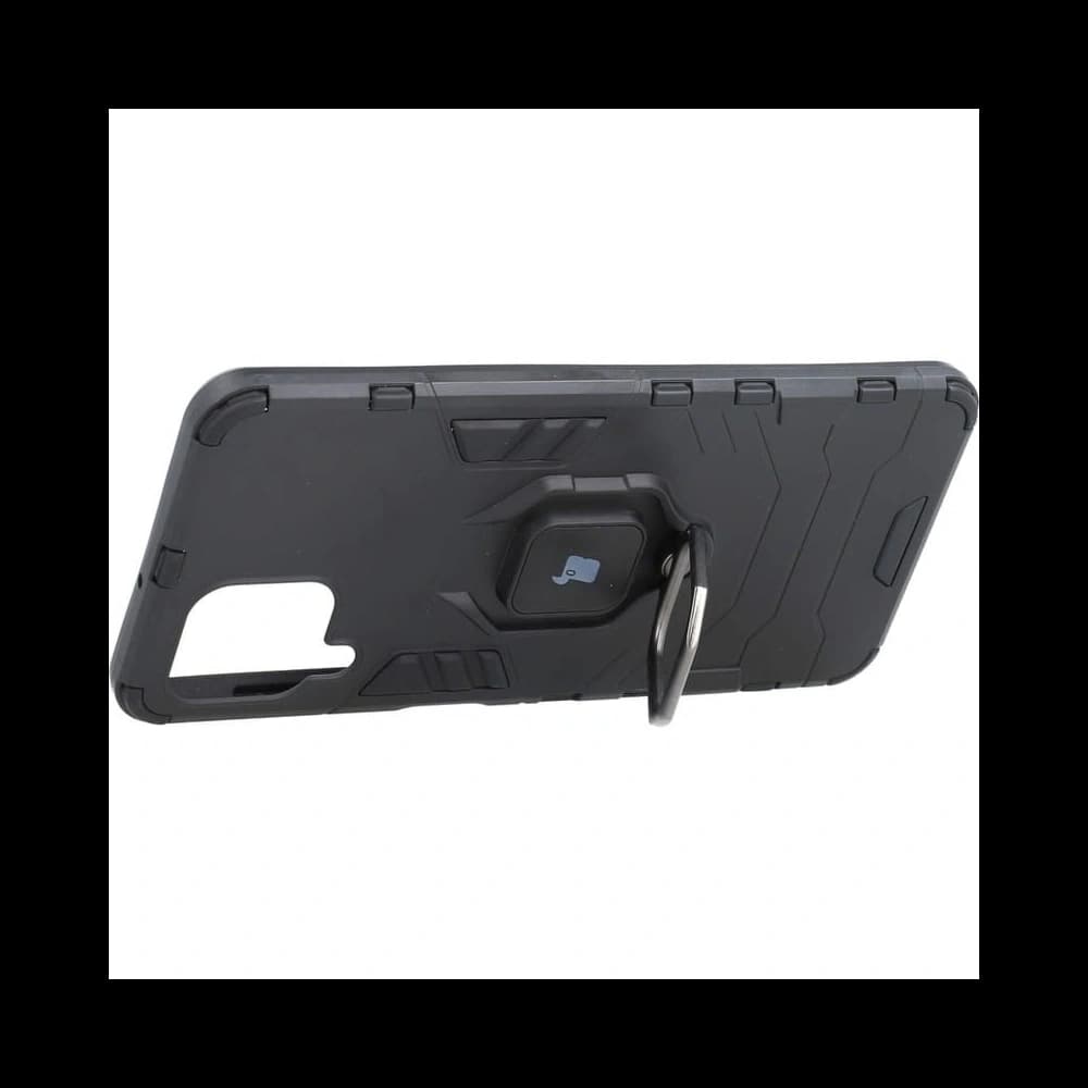 Bizon Caz Armură Inel Samsung Galaxy A22 4G / M22 negru - 3