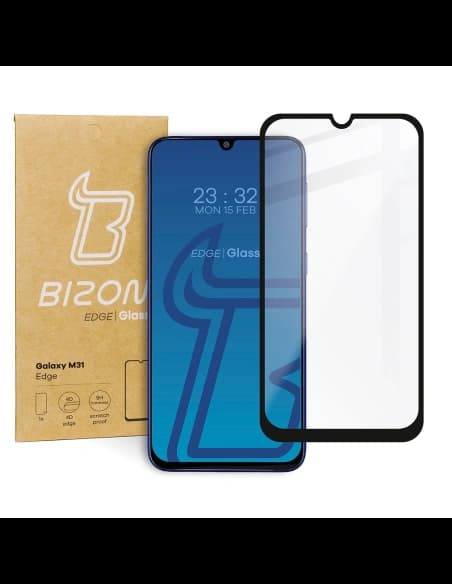 Szkło hartowane Bizon Glass Edge do Galaxy M31, czarne