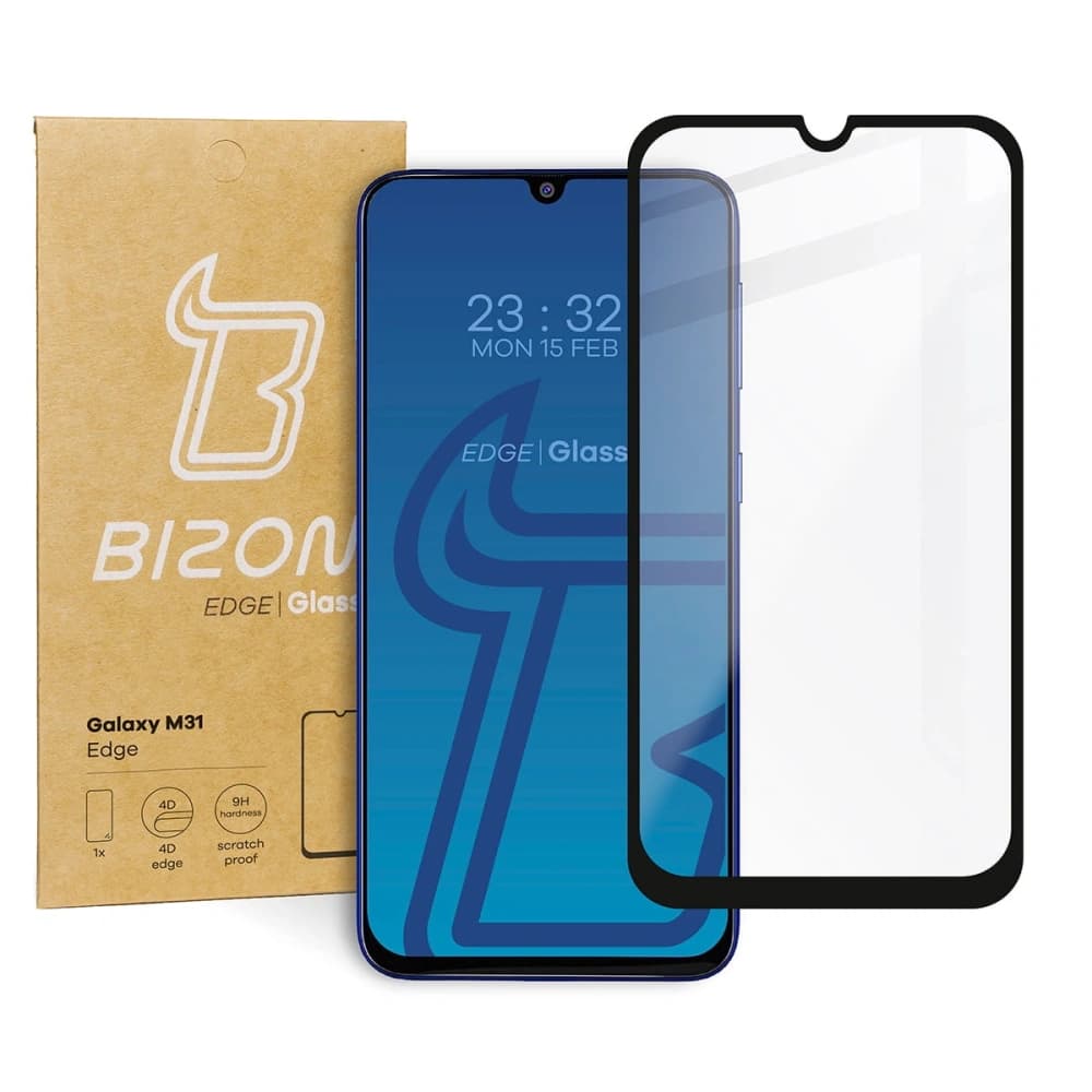 Bizon Glass Edge Samsung Galaxy M31 fekete