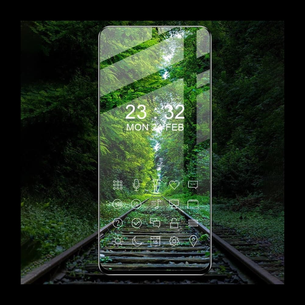 Bizon Edge de sticlă 2x sticlă întărită + protecție pentru lentilă Samsung Galaxy M52 negru - 6