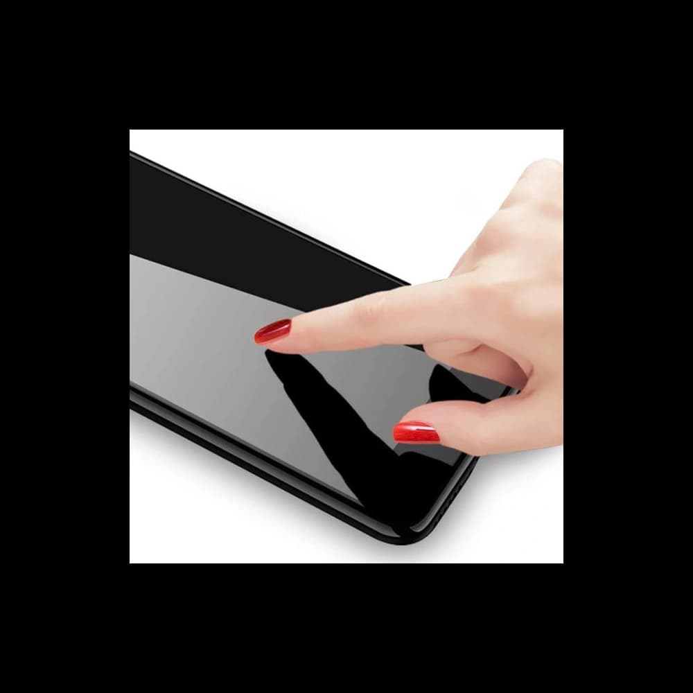 Bizon Edge de sticlă 2x sticlă întărită + protecție pentru lentilă Samsung Galaxy M52 negru - 7