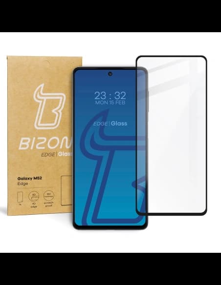 Bizon Glass Edge Samsung Galaxy M52 negru