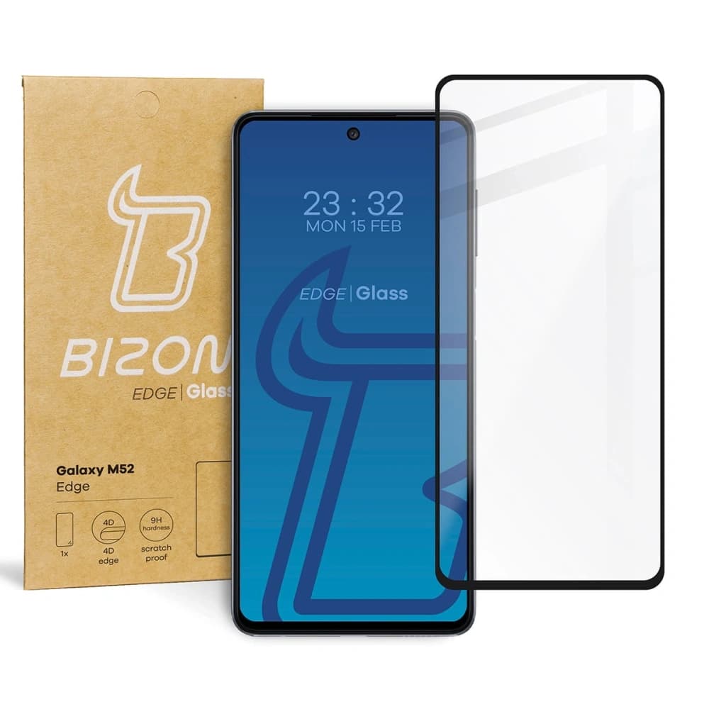 Bizon Glass Edge Samsung Galaxy M52 negru