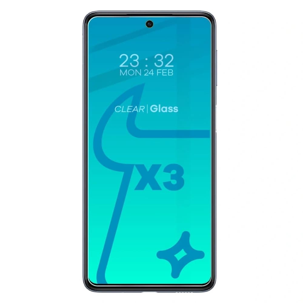 Tvrdé sklo Bizon Glass Clear - 3 ks + objektiv Samsung Galaxy M53 5G - 3
