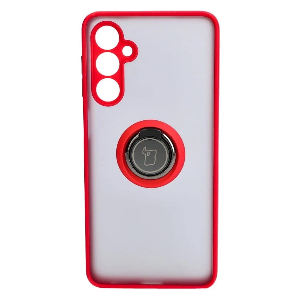Bizon Case Hybrid Ring Samsung Galaxy M54 5G rauchig mit einem roten Rahmen - 2