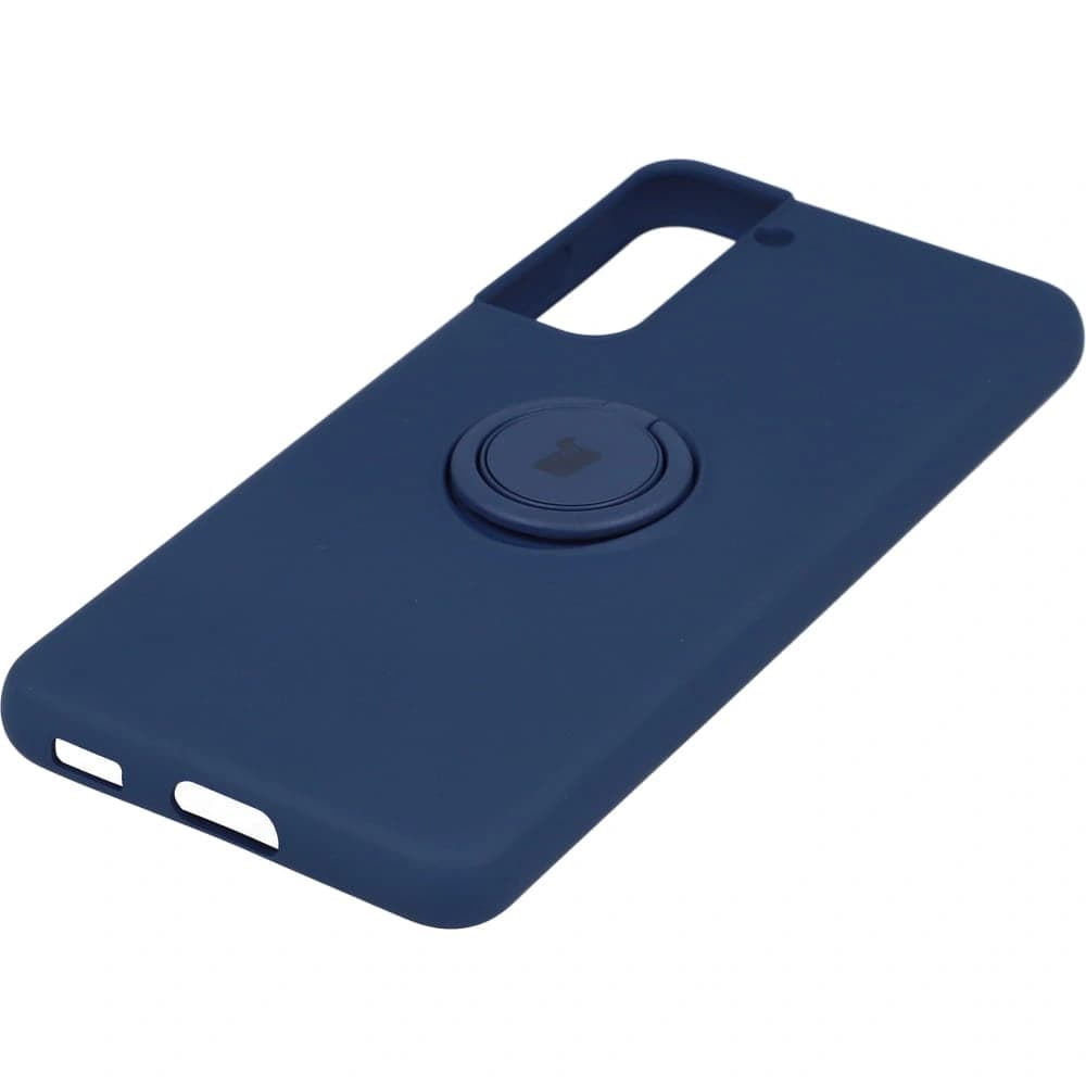 Bizon Case inel din silicon Samsung Galaxy S21 albastru închis - 2