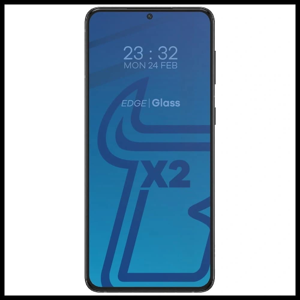 Bizon Glass Edge 2x tempered glass + lens protection Samsung Galaxy S21 Plus 5G black - 3