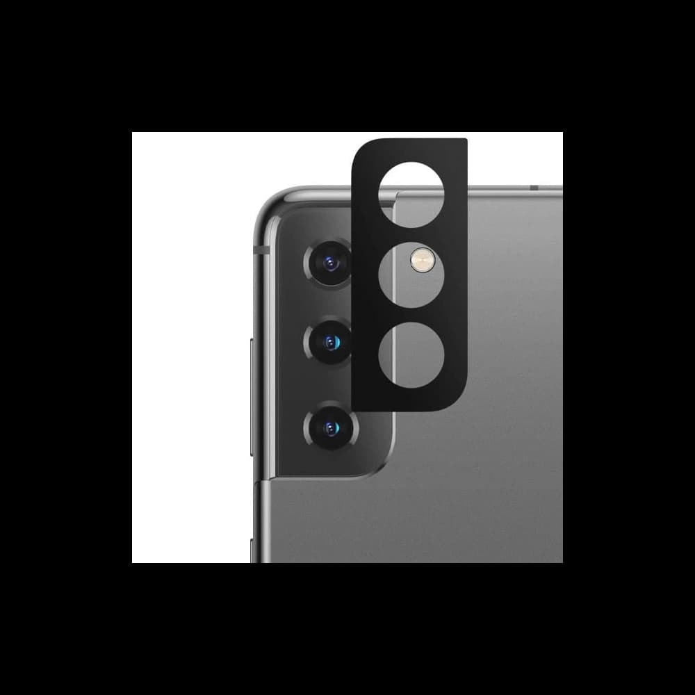 Bizon Glass Edge 2x tempered glass + lens protection Samsung Galaxy S21 Plus 5G black - 6