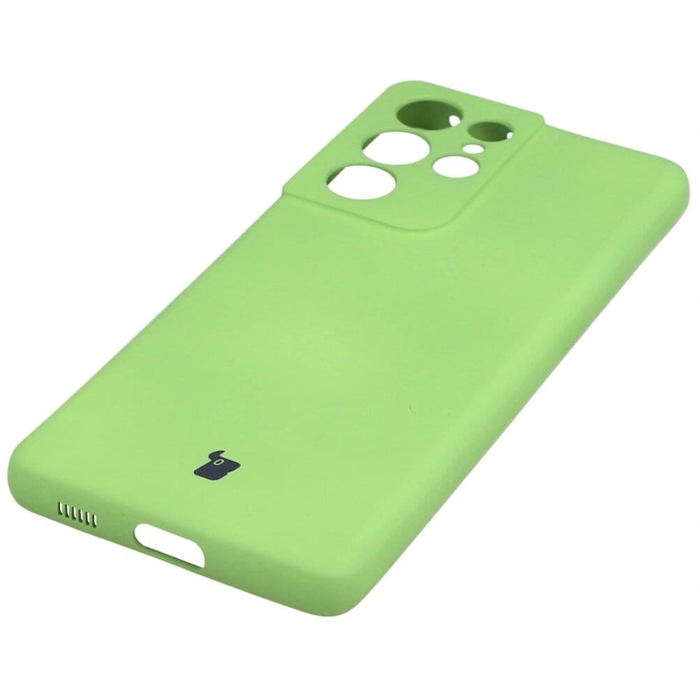 Etui Bizon Case Silicone do Galaxy S21 Ultra, jasnozielone - 2