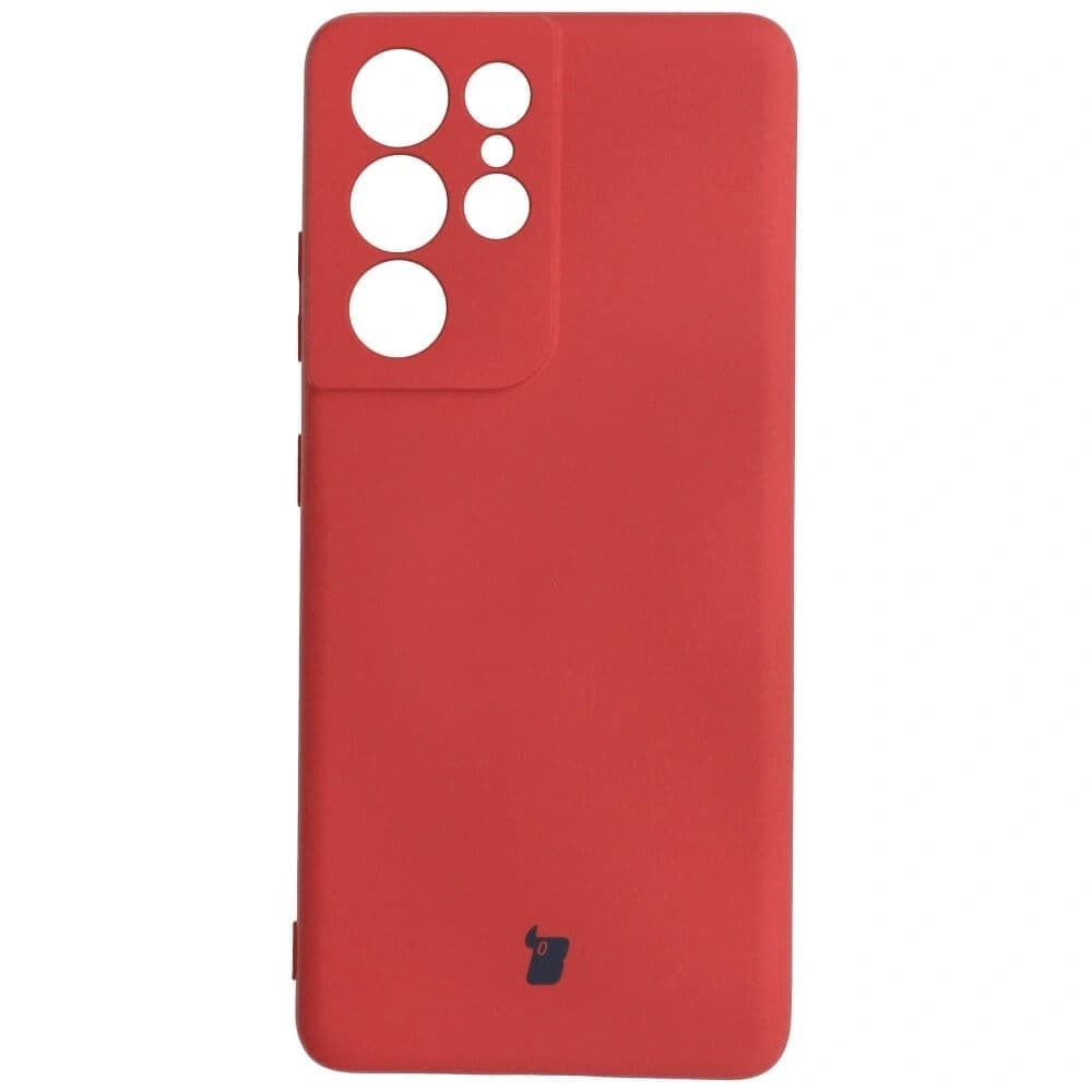 Bizon Case Silikon Samsung Galaxy S21 Ultra dunkelrosa