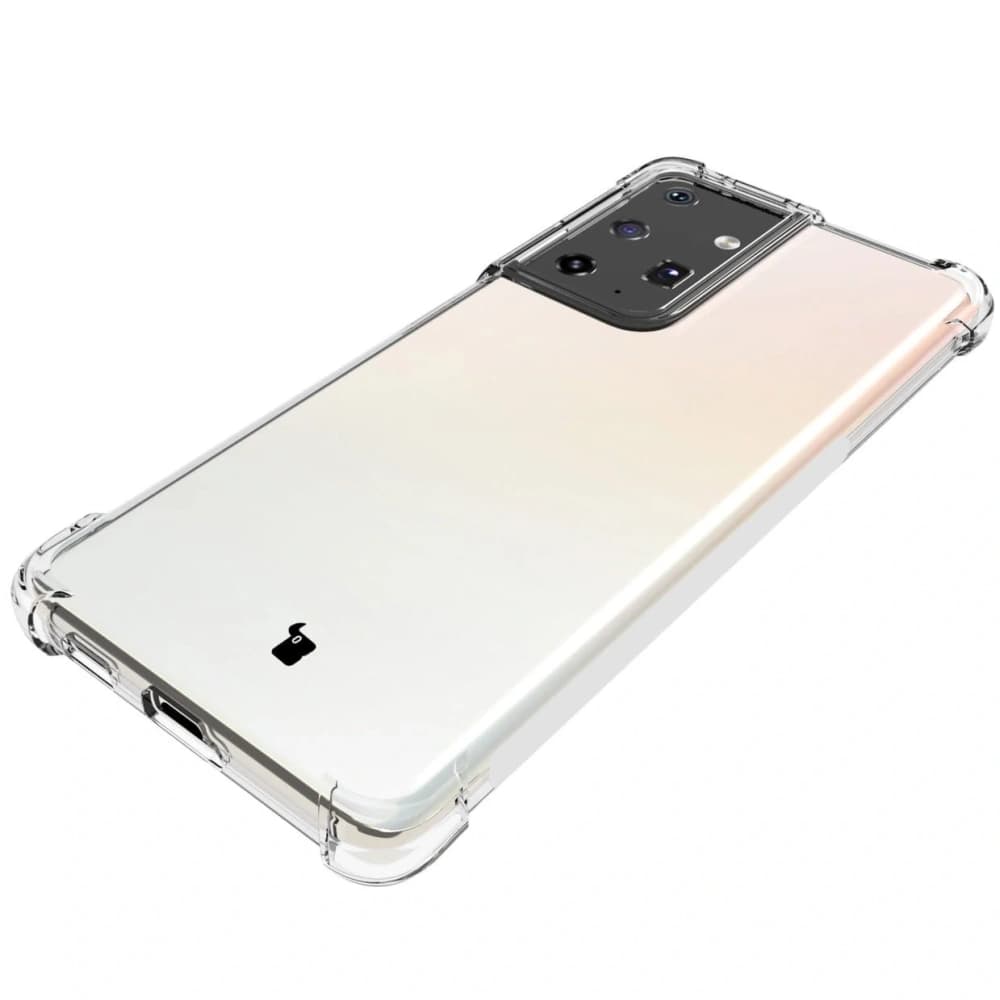 Bizon Case Clear Pack husă + 2x folie de protecție pentru ecran + protecție pentru lentilă Samsung Galaxy S21 Ultra clar - 6