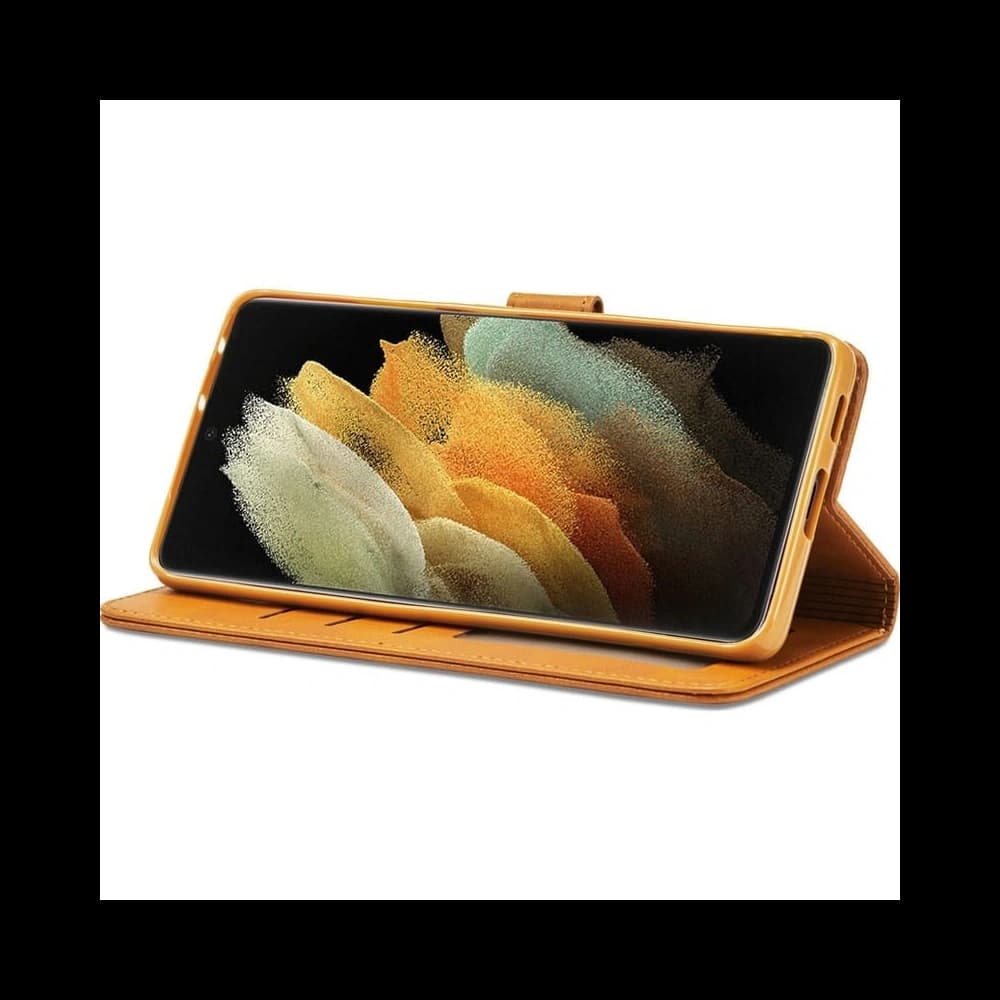 Etui Bizon Case Wallet do Galaxy S21 Ultra, jasnobrązowe - 4