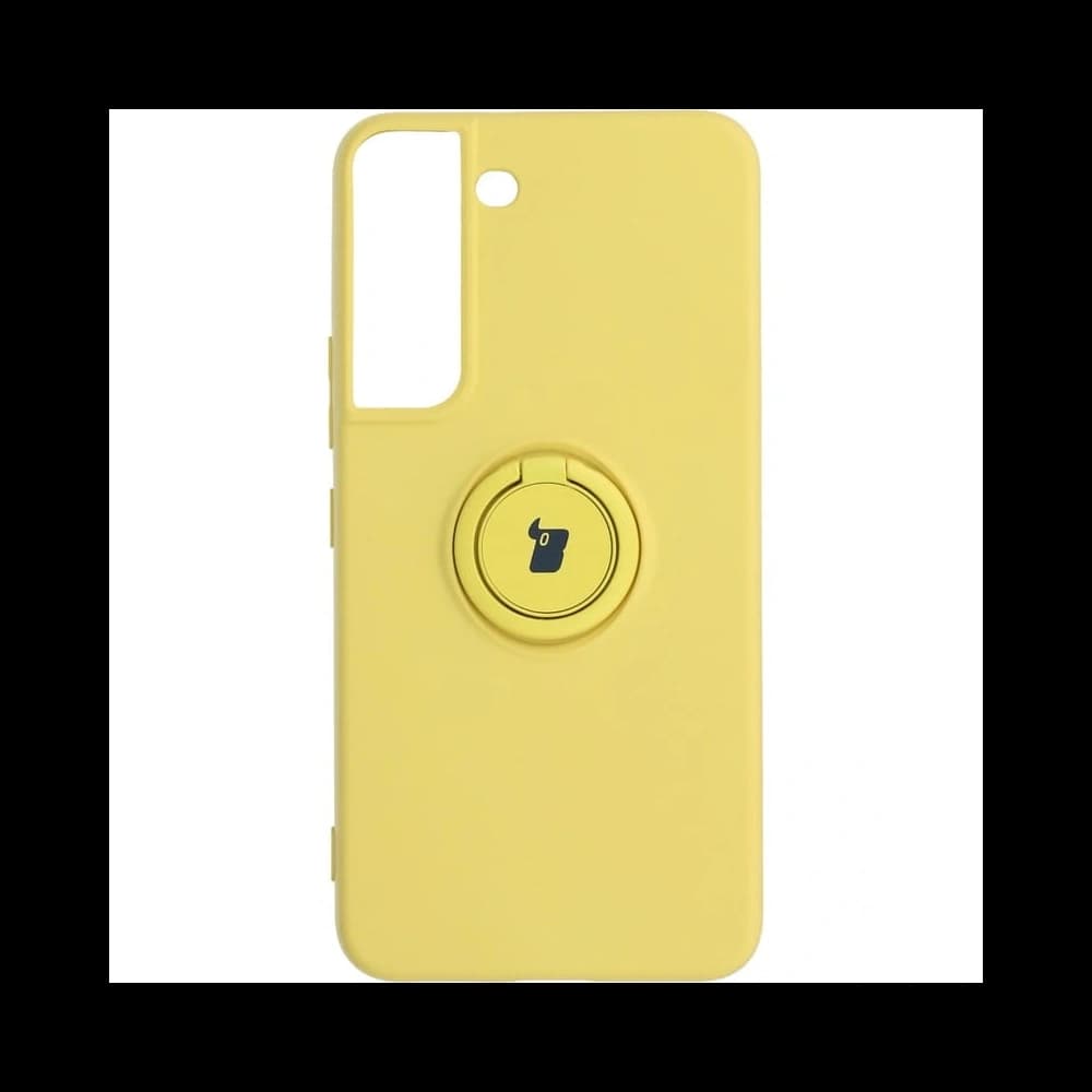 Bizon tok szilikon gyűrű Samsung Galaxy S22 sárga