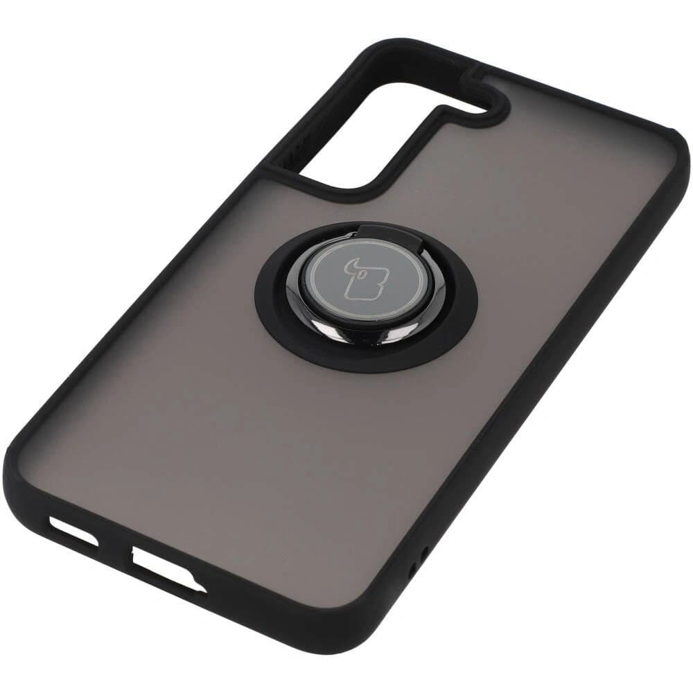 Bizon Case Hybrid Ring Samsung Galaxy S22 smoky with a black frame - 3