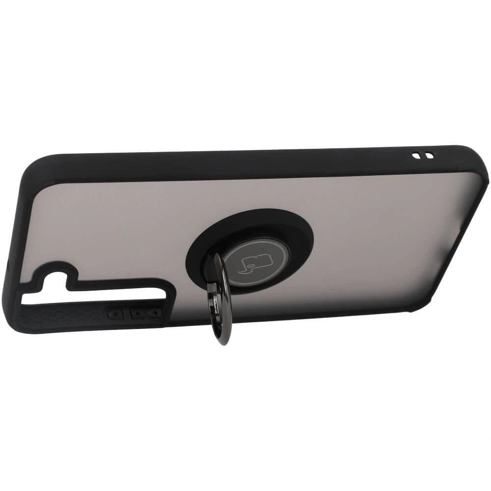 Bizon Case Hybrid Ring Samsung Galaxy S22 smoky with a black frame - 5