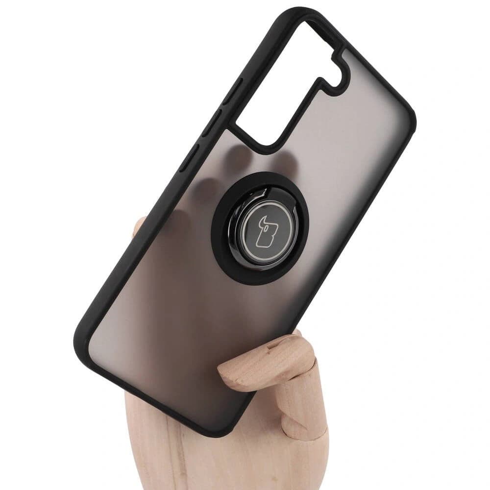 Bizon Case Hybrid Ring Samsung Galaxy S22 smoky with a black frame - 6