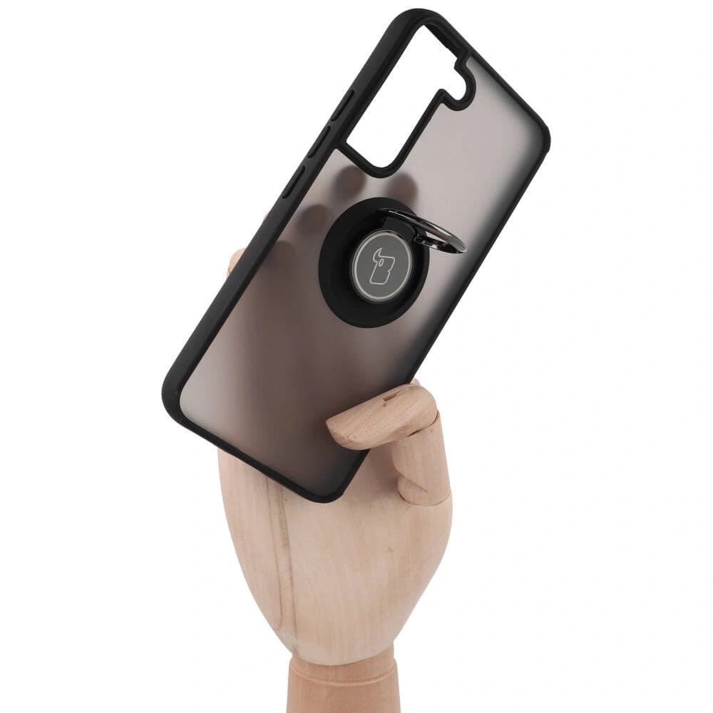 Bizon Case Hybrid Ring Samsung Galaxy S22 smoky with a black frame - 7