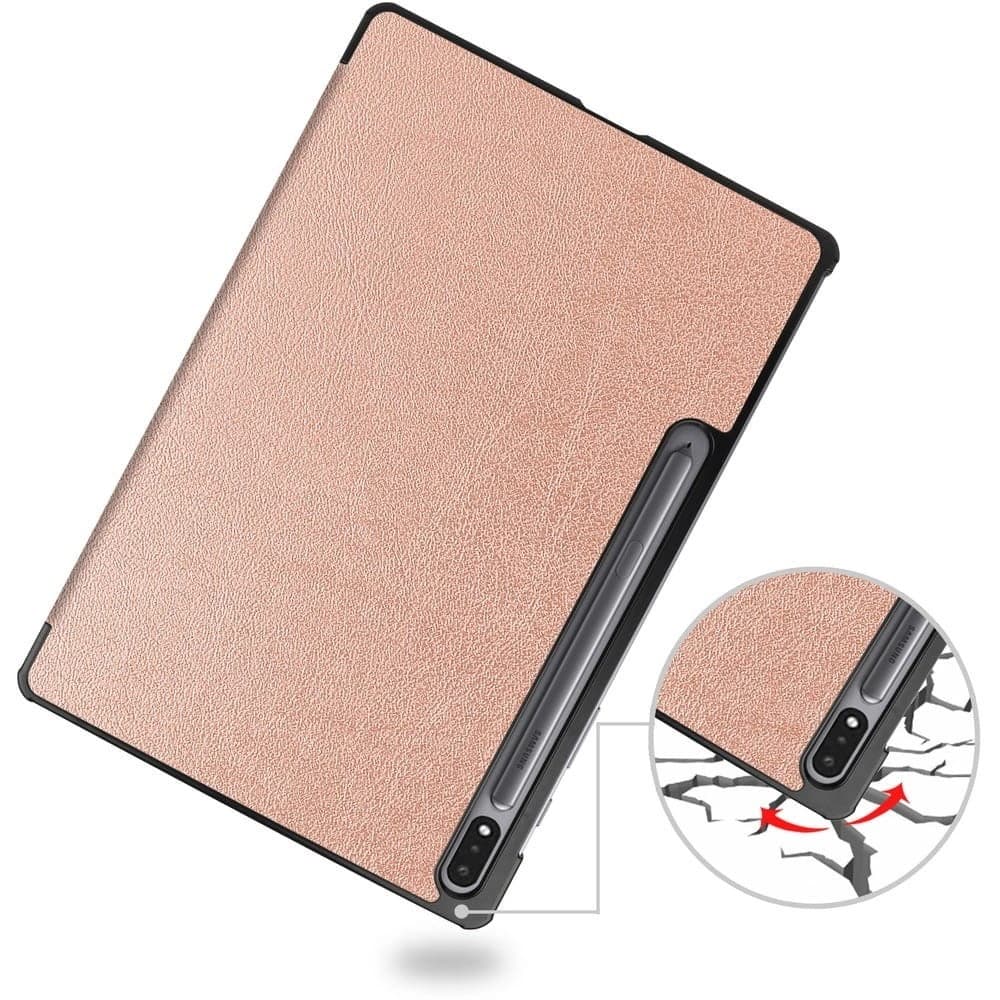 Bizon Case Tab Croc Samsung Galaxy Tab S8 Plus / S7 Plus Roségold - 3