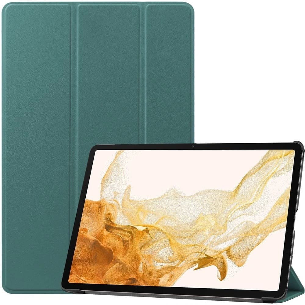Bizon Case Tab Croc Samsung Galaxy Tab S8 Plus / S7 Plus verde închis