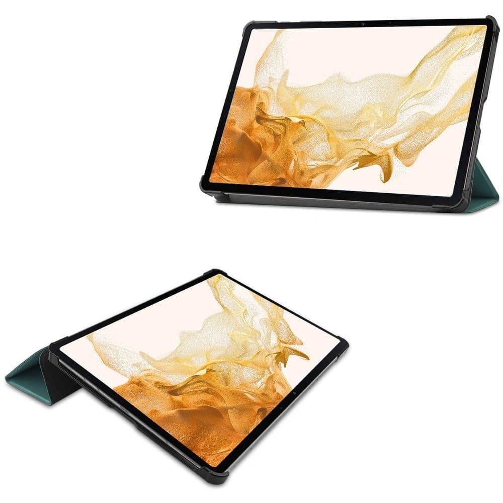 Bizon Case Tab Croc Samsung Galaxy Tab S8 Plus / S7 Plus verde închis - 2