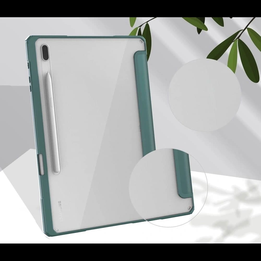 Bizon Case Tab Clear Matt Samsung Galaxy Tab S8 Plus / S7 Plus / S7 FE verde închis - 7