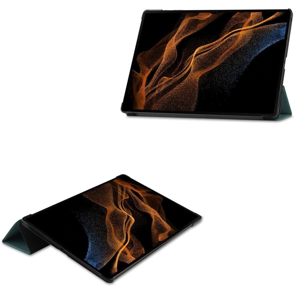 Bizon Case Tab Croc Samsung Galaxy Tab S8 Ultra sötét zöld - 2