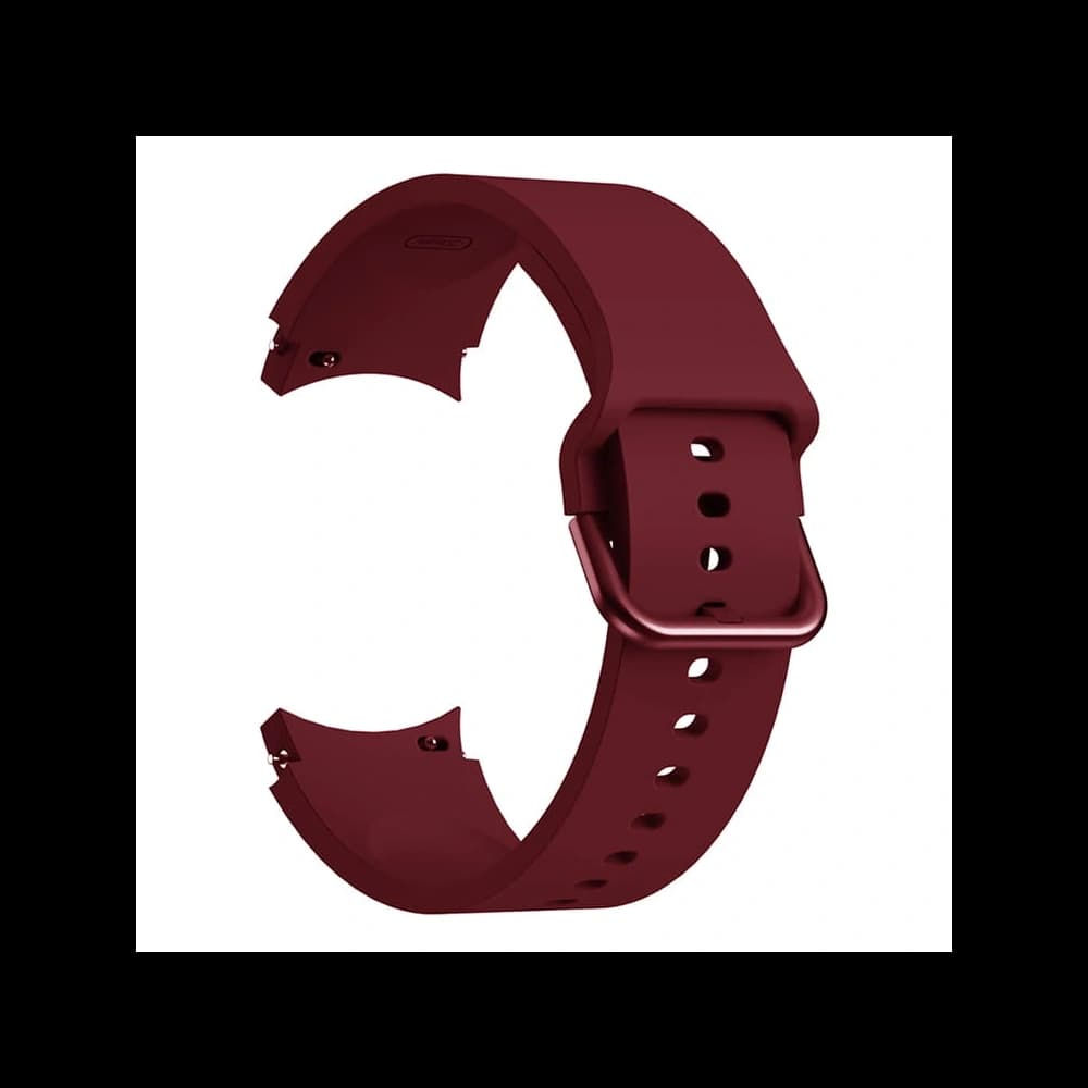 Bizon Strap Watch Silicone Samsung Galaxy Watch 20 mm burgunderrot - 3